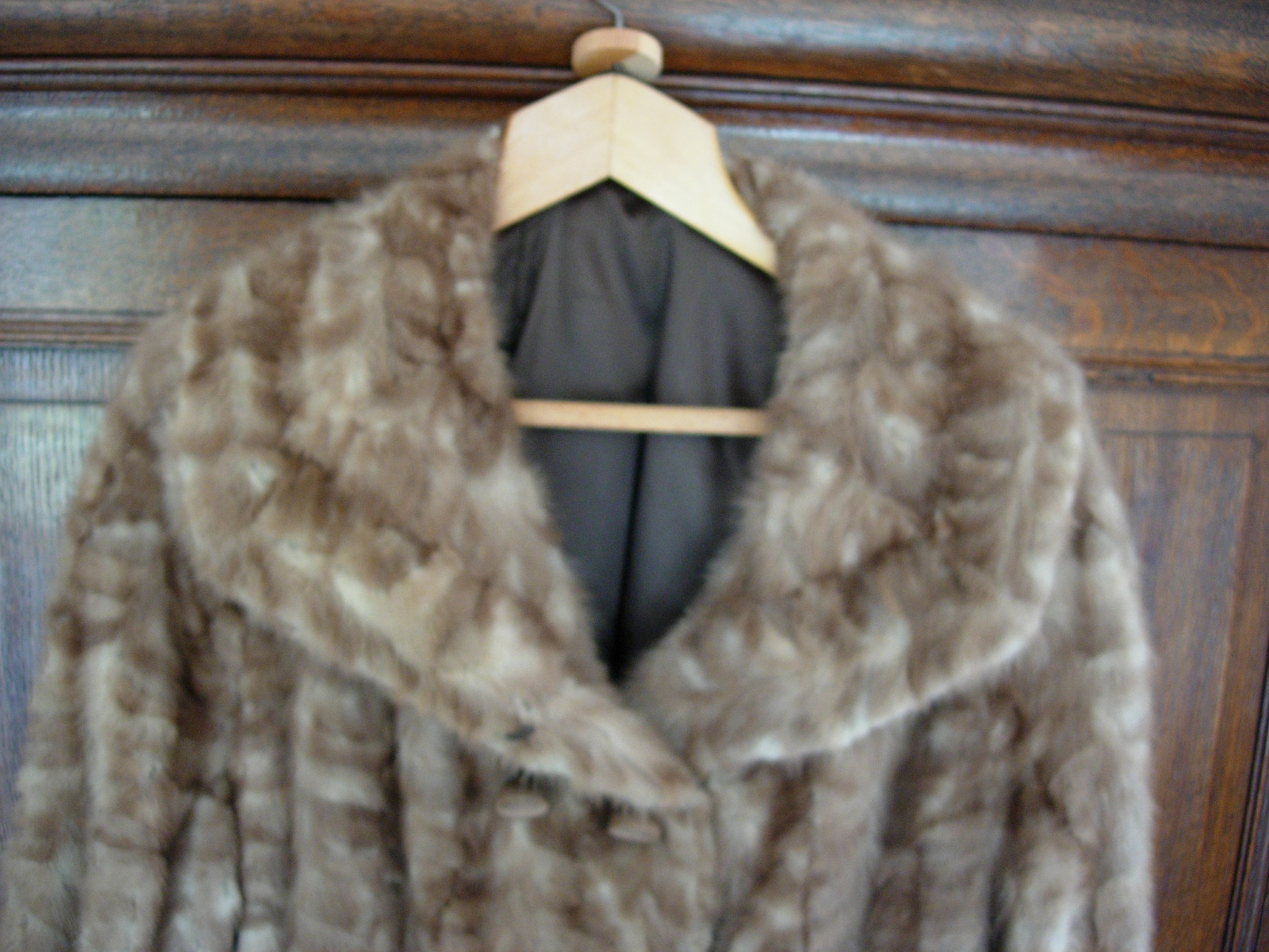 manteau de vison véritable brun clair taille 42 - 44