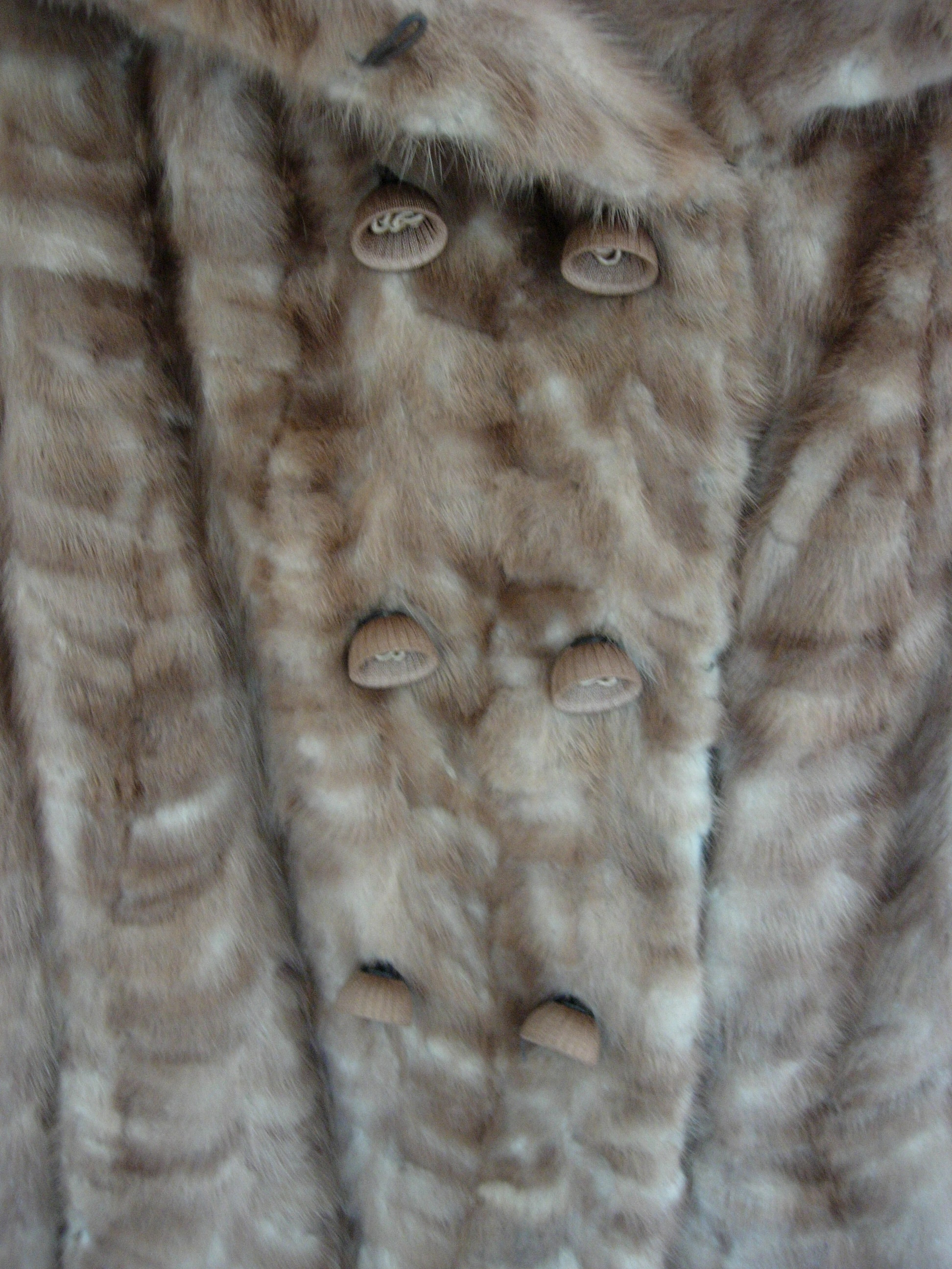 manteau de vison véritable brun clair taille 42 - 44